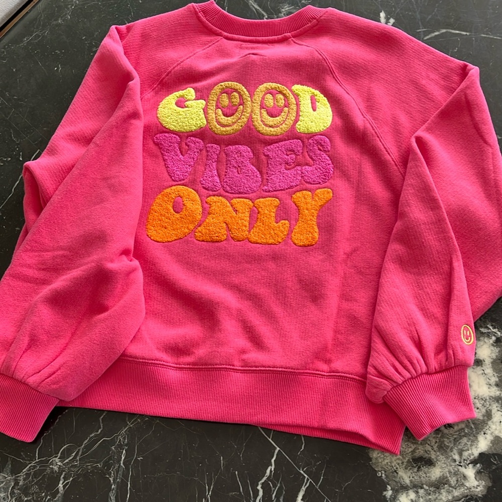 NWT long sleeve sweat shirt size SMALL made by JUST MADISON color PINK